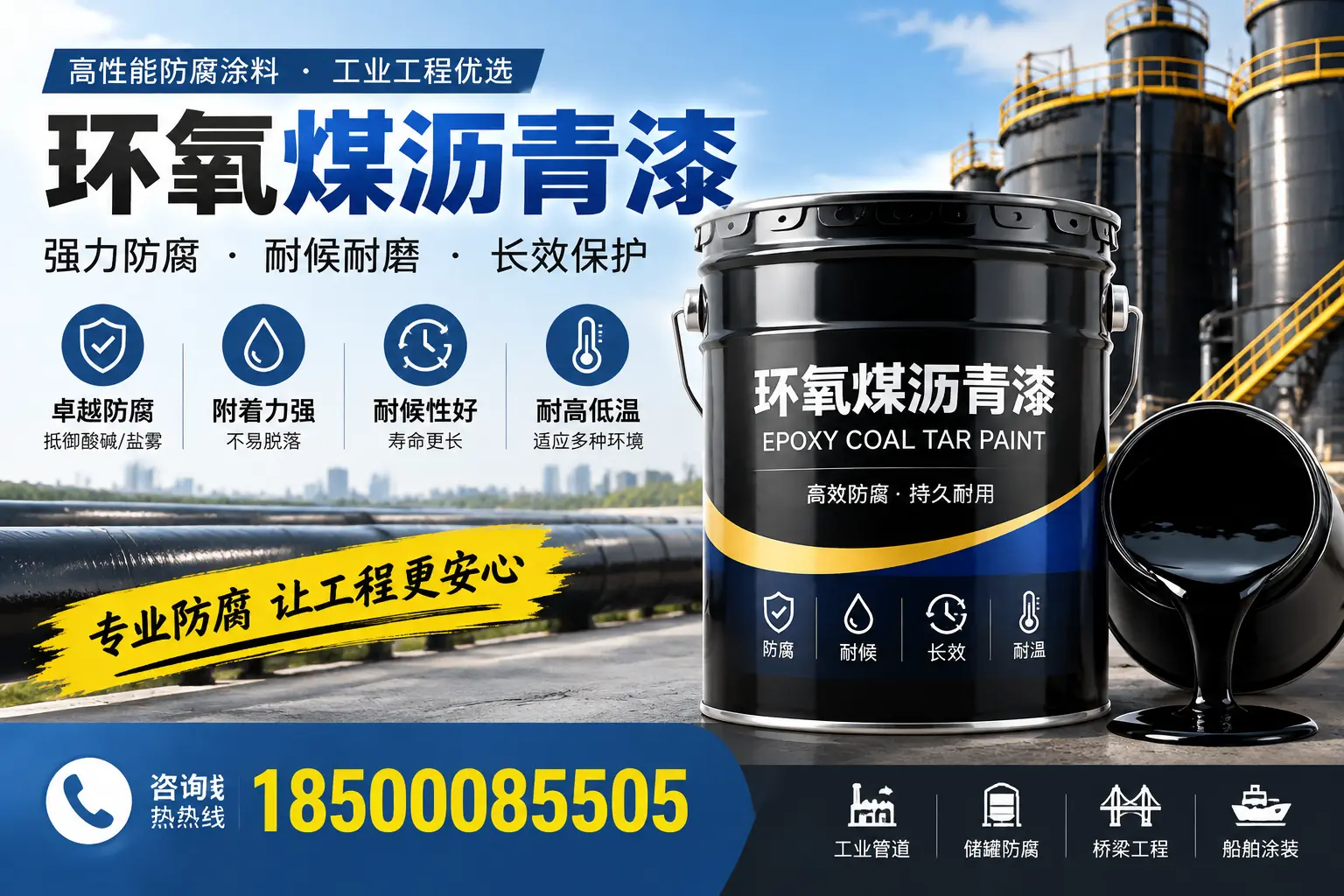 环氧煤沥青漆的施工方法与注意事项，确保在巴中顺利完成